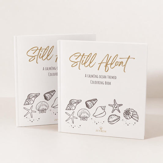 Grief colouring book bundle, two Still Afloat ocean colouring books, a sympathy gift for a sister
