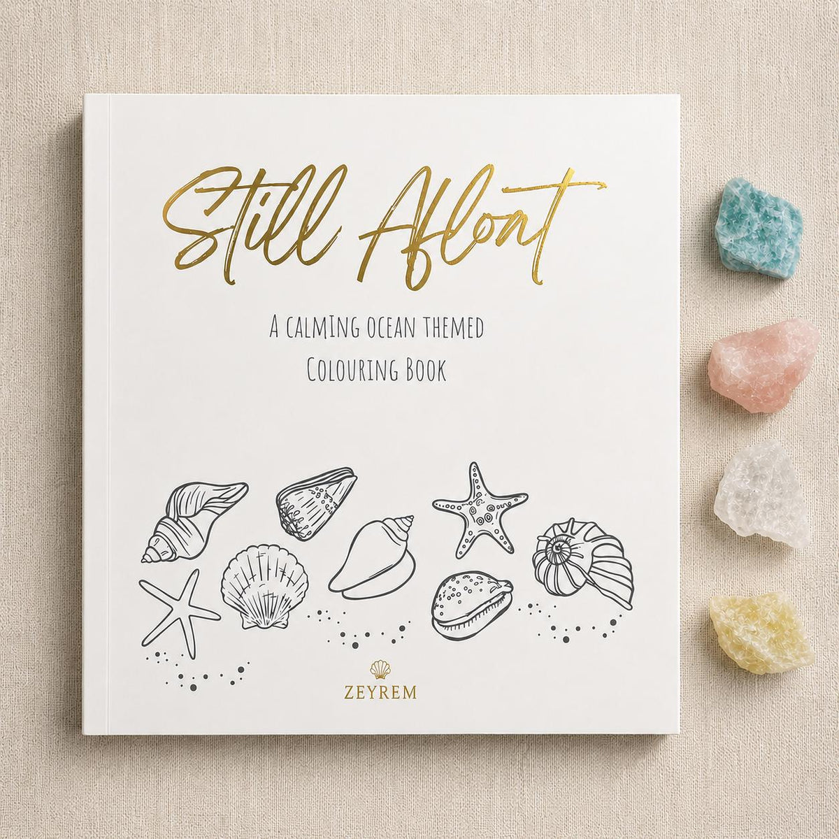 Still Afloat ocean colouring book grief gift set, a sympathy gift from Zeyrem Australia
