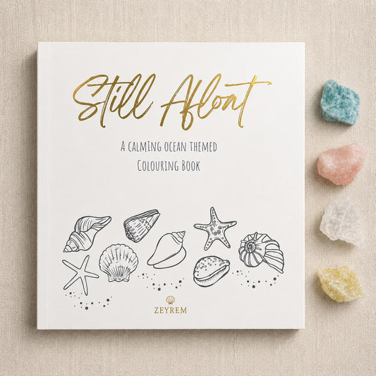 Still Afloat ocean colouring book grief gift set, a sympathy gift from Zeyrem Australia